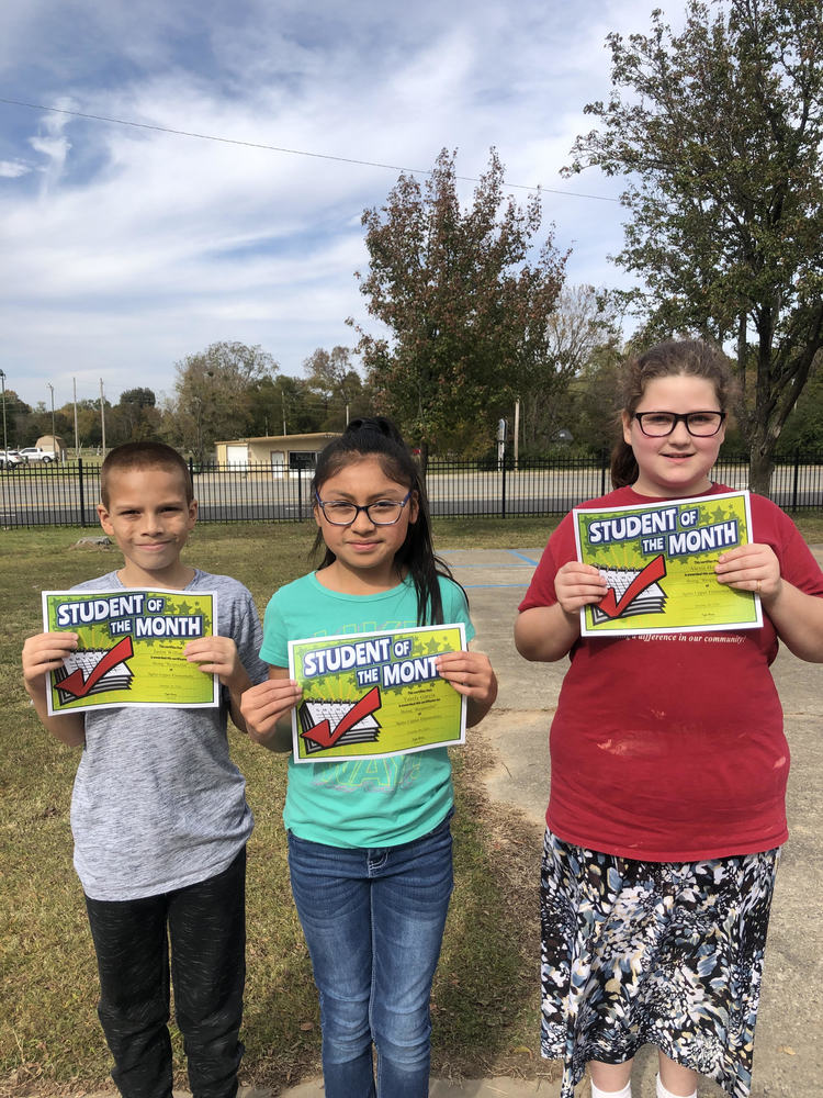 UPPER ELEMENTARY OCTOBER STUDENTS OF THE MONTH