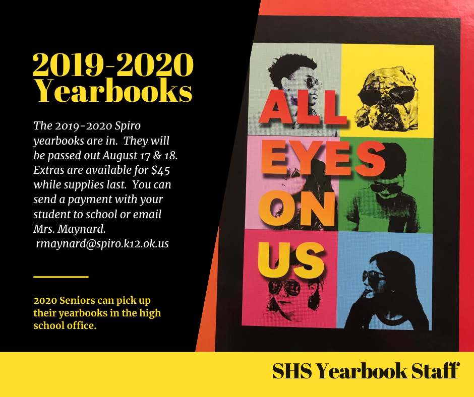2019-20 YEARBOOKS ARE HERE