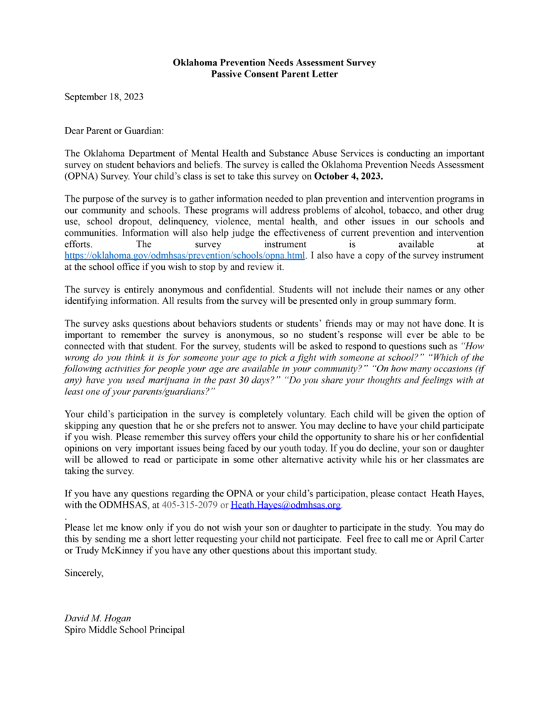 Document about mental health survey