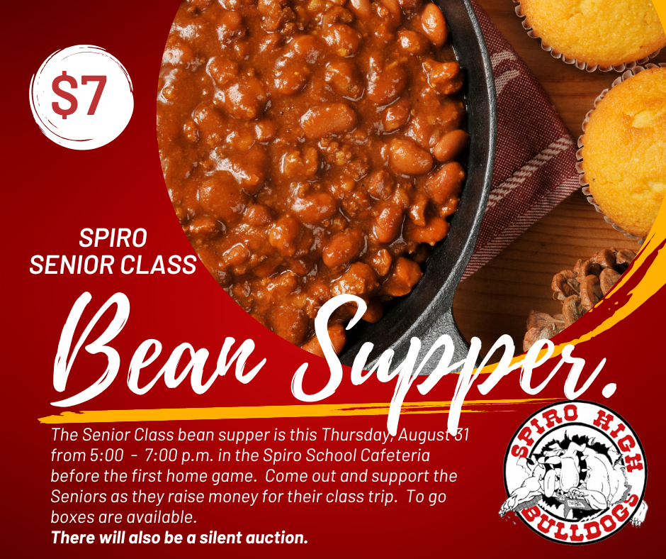Senior Bean Supper Flyer