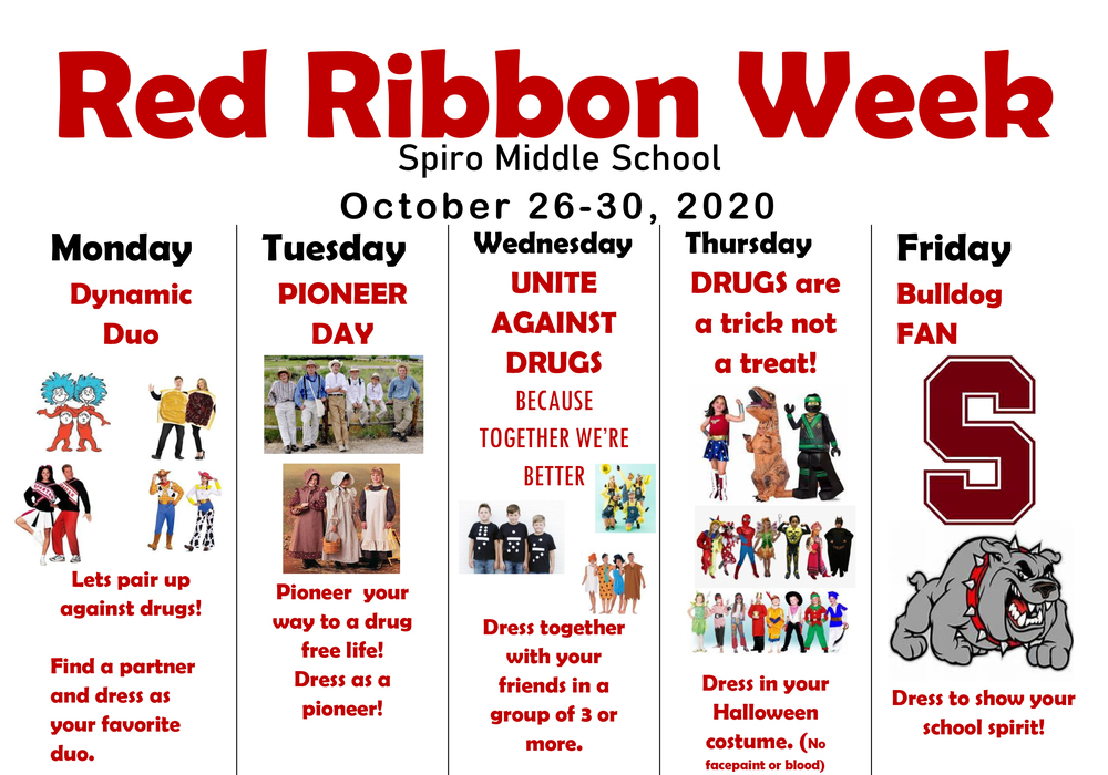 RED RIBBON WEEK-OCT. 26-30 (Middle School))