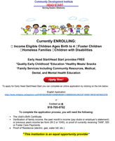 SPIRO PRE-K HAS LIMITED OPENINGS