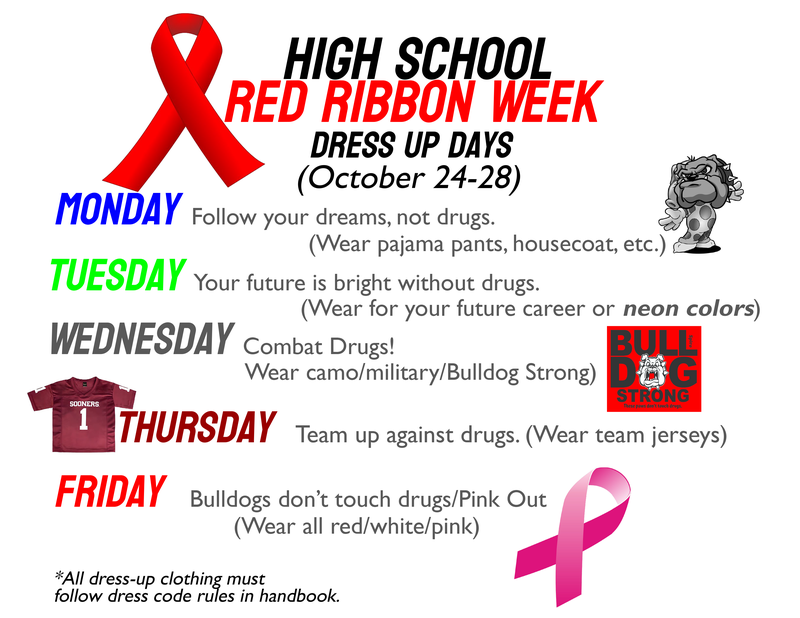 HIGH SCHOOL RED RIBBON WEEK Spiro Public Schools